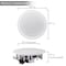Pyle Pyle Pair 8" Bluetooth Flush Mount In-wall Speakers - Quick Connections, Polypropylene Cone, 250W PDICBT852RD - alternate 3